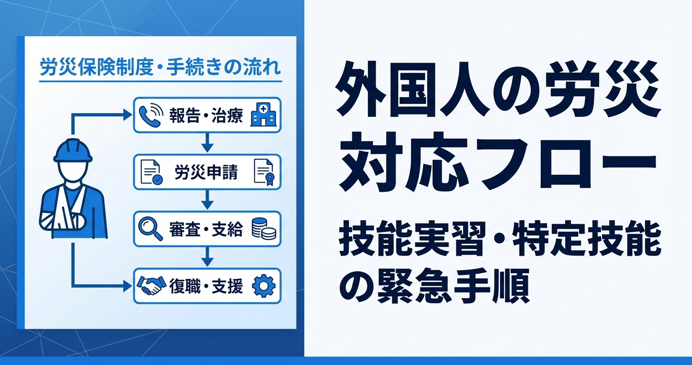 外国人労働者の労災対応フロー｜発生時の初動から届出・補償まで