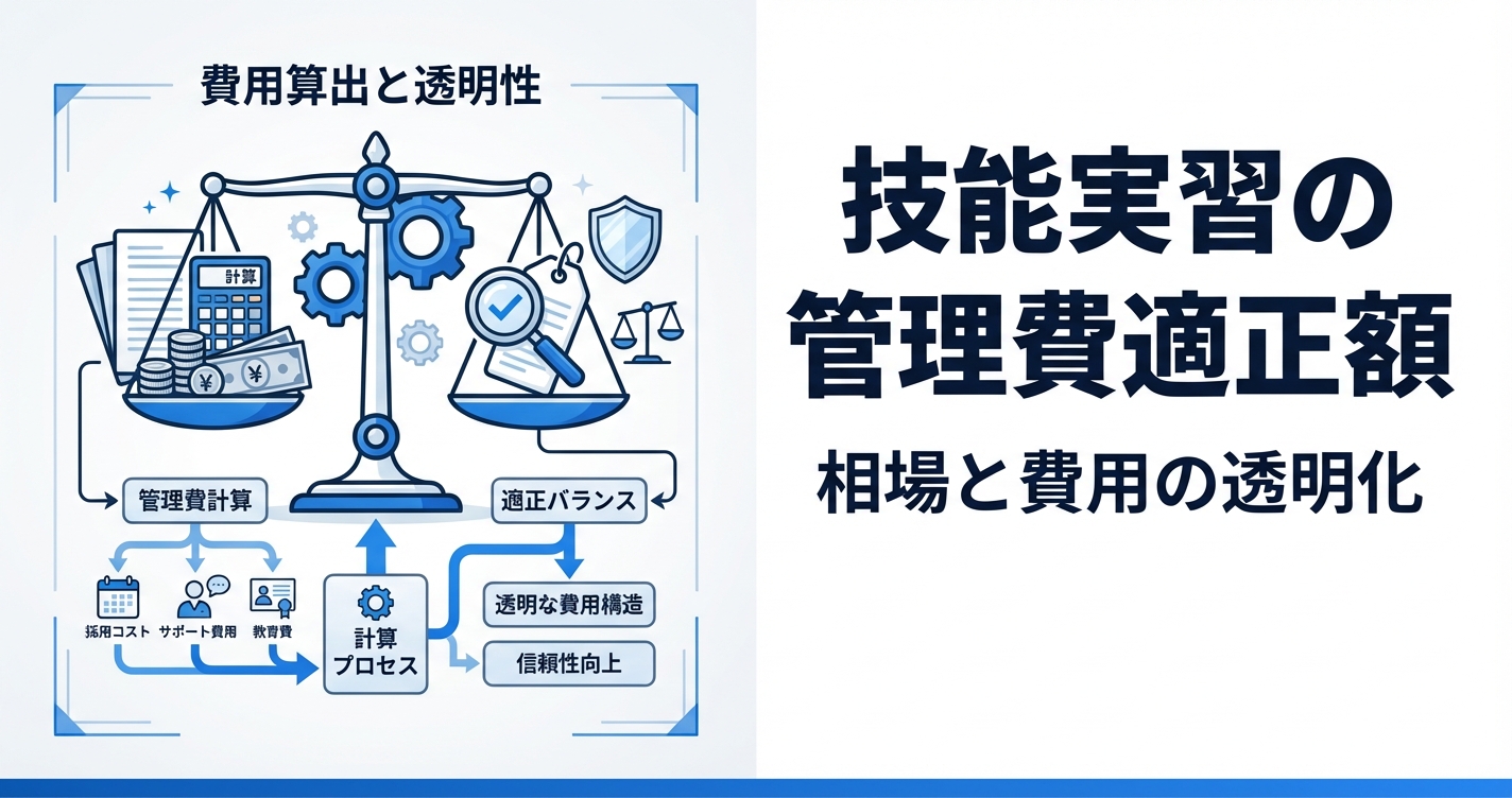 技能実習の監理費はいくらが適正？原価構造と料金設定の考え方