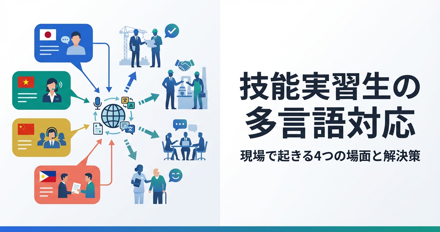 技能実習生の多言語対応｜現場で起きる4つの場面と解決策