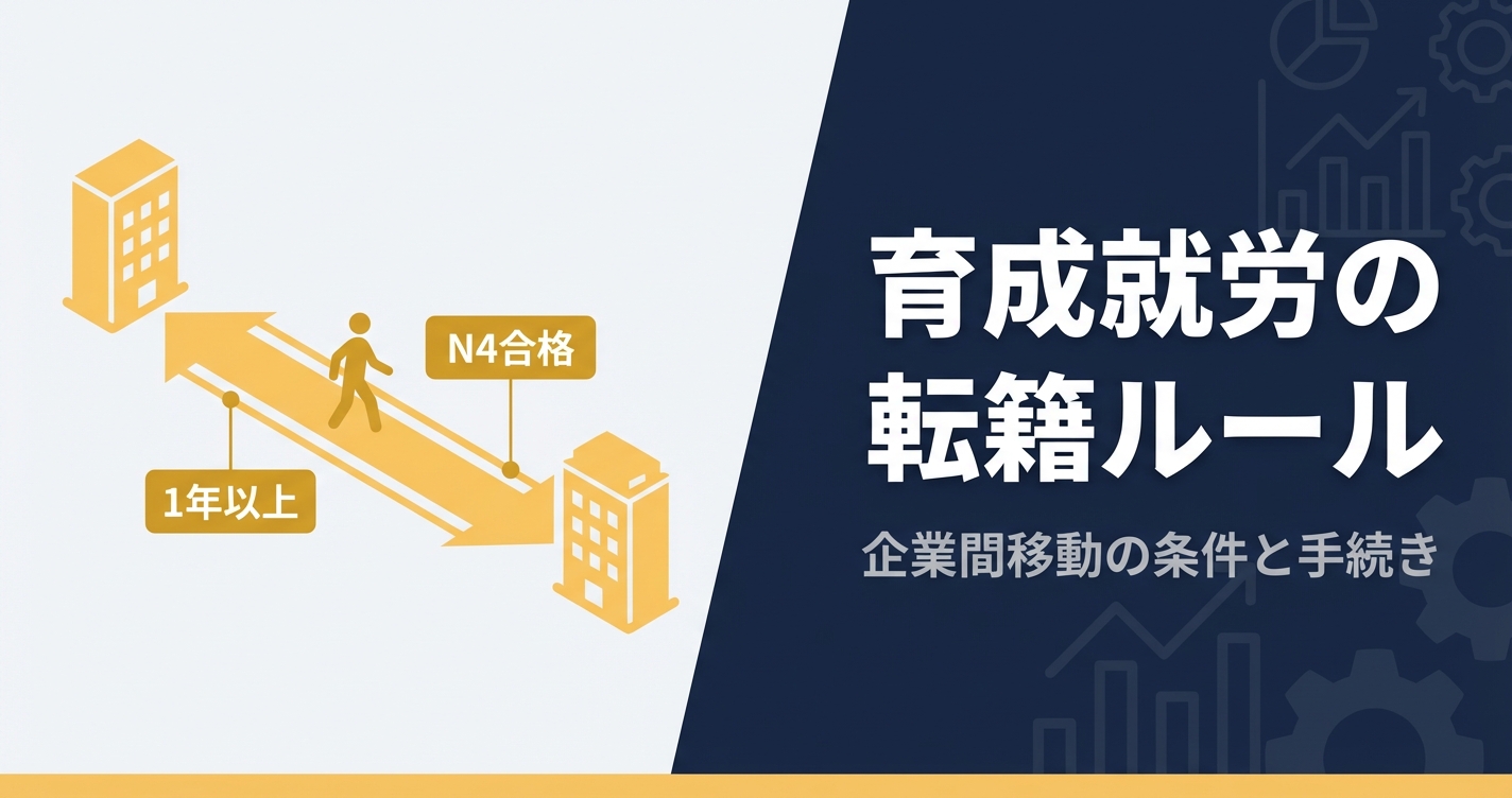 育成就労の転籍ルール完全ガイド｜条件・手続き・監理支援機関が備えるべき対策
