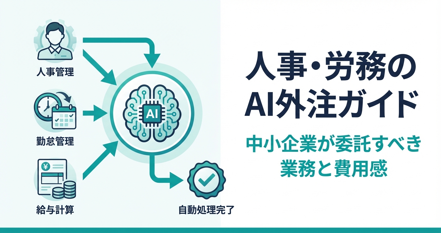 人事・労務のAI外注ガイド｜中小企業が委託すべき業務と費用感
