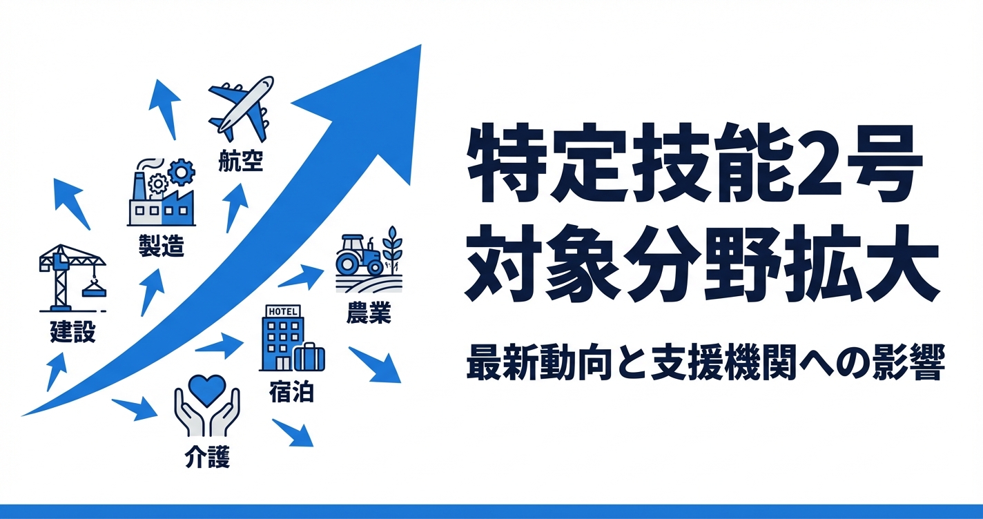 特定技能2号の対象分野拡大｜最新動向と監理団体・登録支援機関への影響