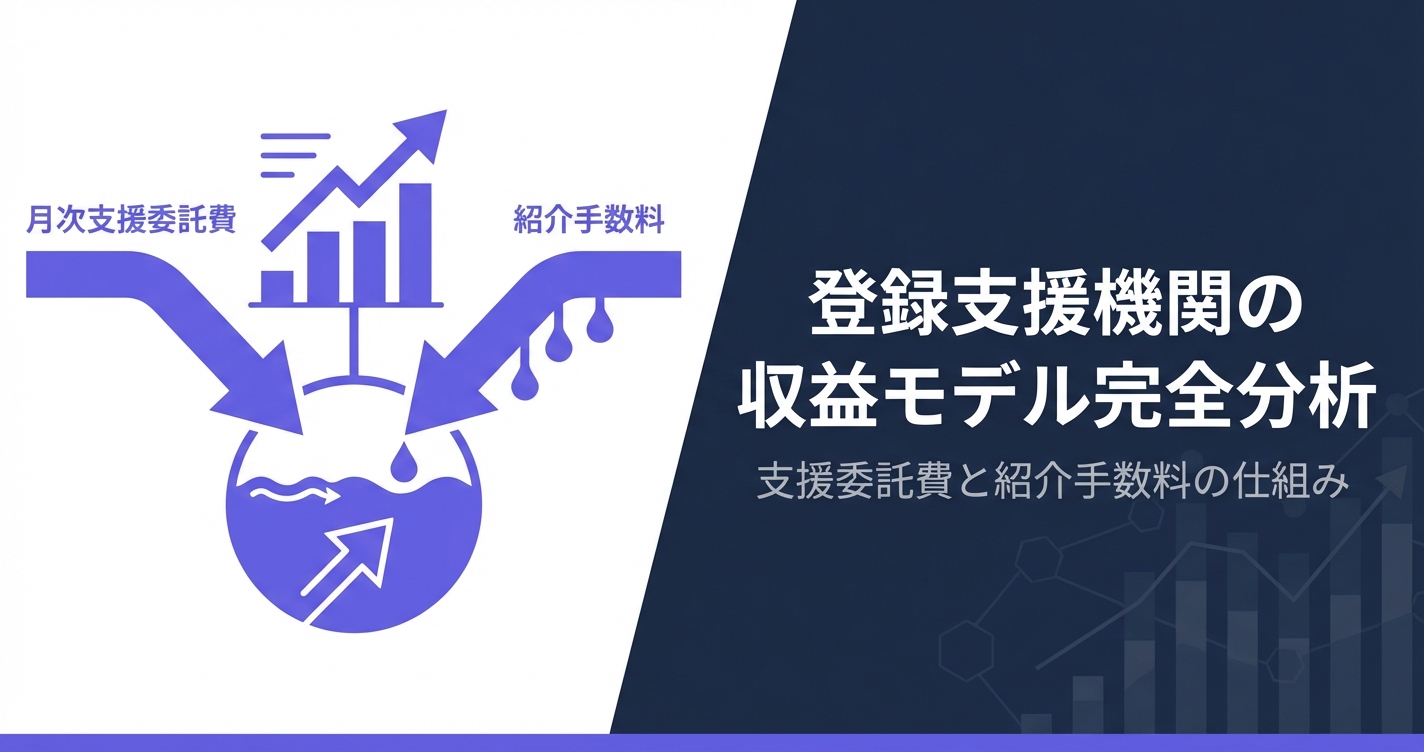 登録支援機関の収益モデル完全分析｜支援委託費・紹介手数料の相場と利益構造