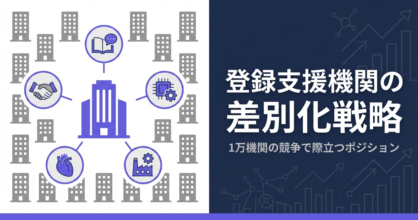 登録支援機関の差別化戦略｜価格競争から脱却する5つのアプローチ